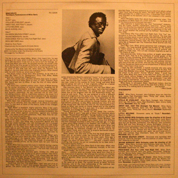 Miles Davis - Basic Miles - The Classic Performances Of Miles Davis...