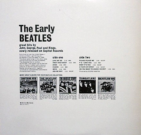 The Beatles - The Early Beatles (LP, Album, Comp, RE, Gat)