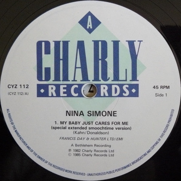 Nina Simone - My Baby Just Cares For Me (12"", RE, Blu)