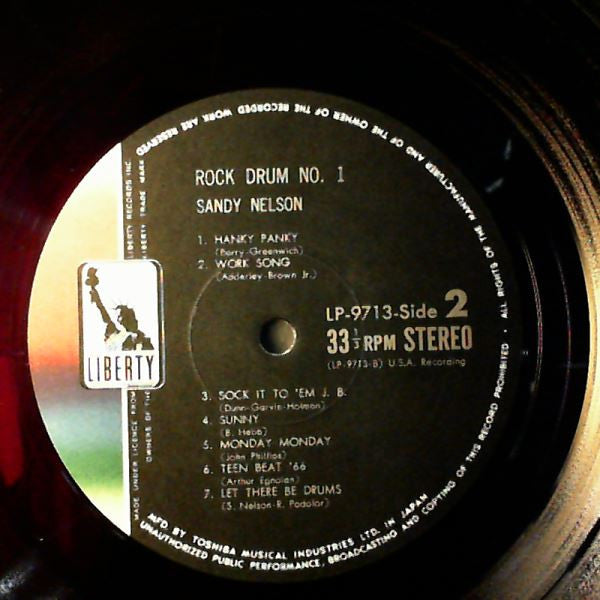Sandy Nelson - Rock Drum No. 1 (LP, Comp, Red)