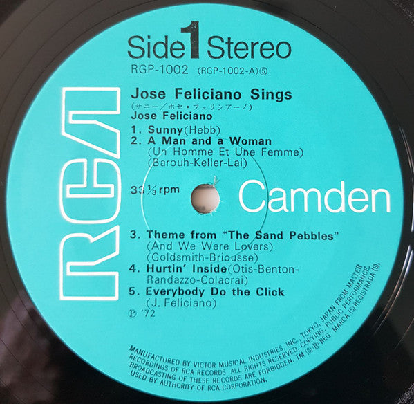 Jose Feliciano* - José Feliciano Sings (LP, Comp)