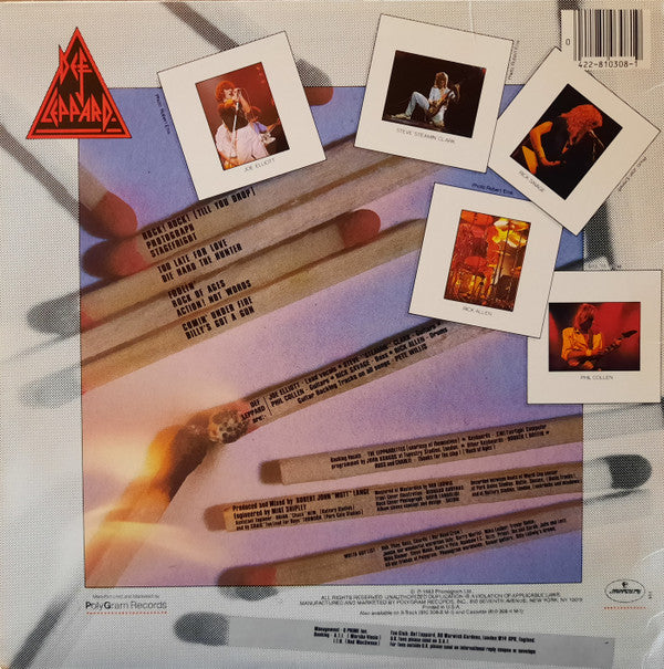 Def Leppard - Pyromania (LP, Album, PRC)