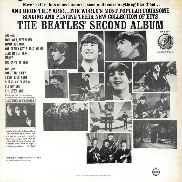 The Beatles - The Beatles' Second Album (LP, Album, RE, Win)