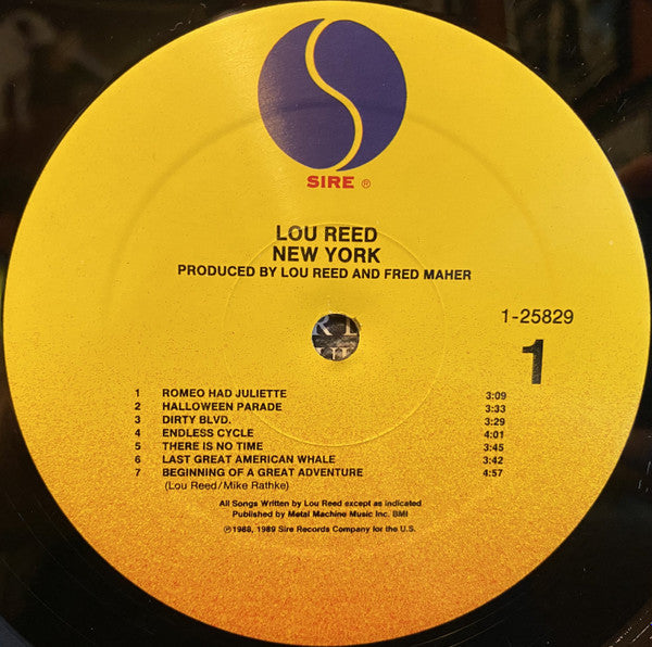 Lou Reed - New York (LP, Album, All)