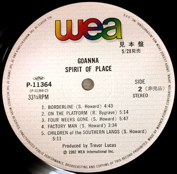 Goanna - Spirit Of Place (LP, Album, Promo)