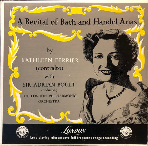 Kathleen Ferrier - A Recital Of Bach And Handel Arias(LP, Mono, RE)