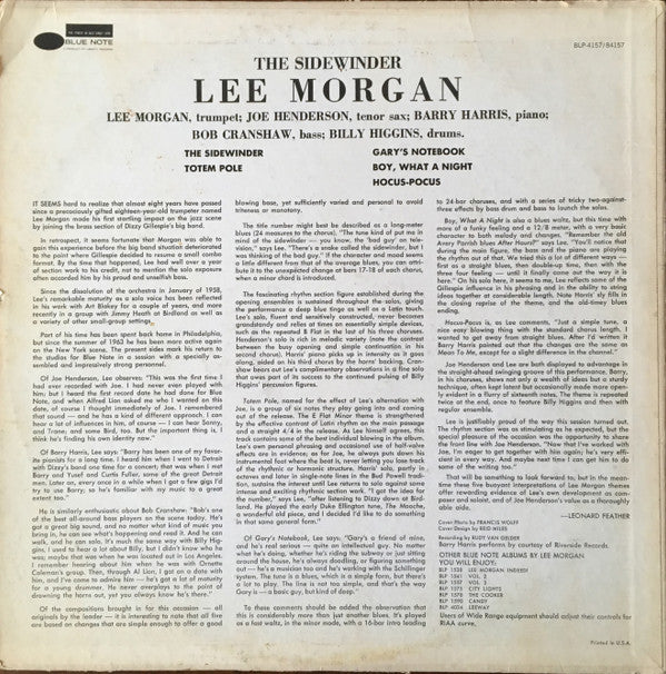 Lee Morgan - The Sidewinder (LP, Album, M/Print, RE)