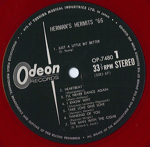 Herman's Hermits - Herman's Hermits '66 (LP, Comp, Promo, Red)