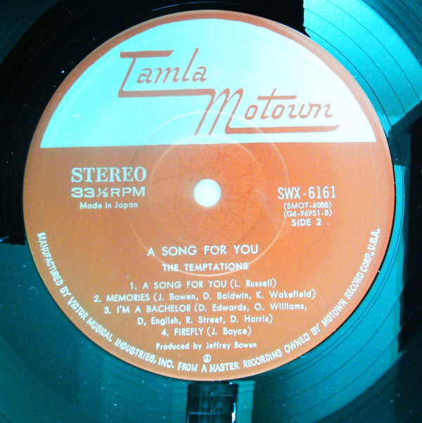 The Temptations - A Song For You (LP, Album)