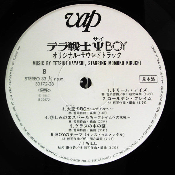 Tetsuji Hayashi - テラ戦士ΨBoy Original Sound Track = オリジナル・サウンドトラック(LP...