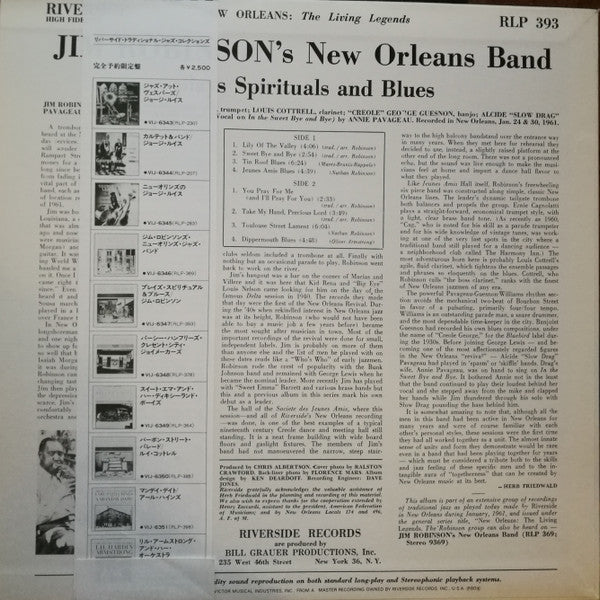 Jim Robinson's New Orleans Band - Jim Robinson Plays Spirituals And...
