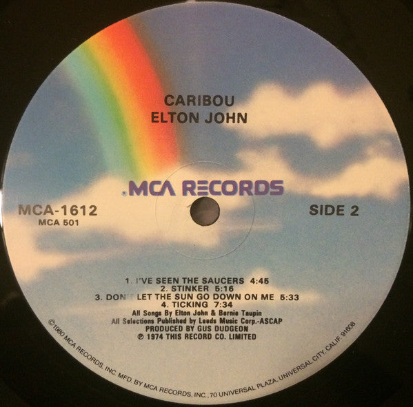 Elton John - Caribou (LP, Album, RP)