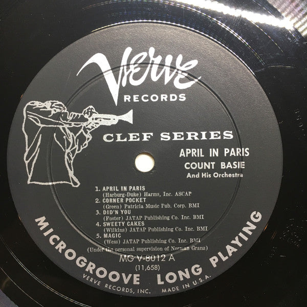 Count Basie And His Orchestra* - April In Paris (LP, Album, Mono)