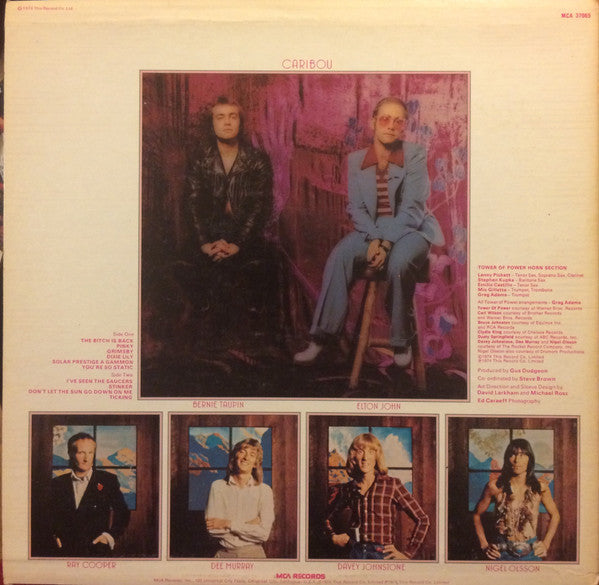 Elton John - Caribou (LP, Album, RP)