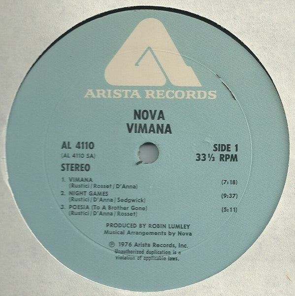 Nova (38) - Vimana (LP, Album)