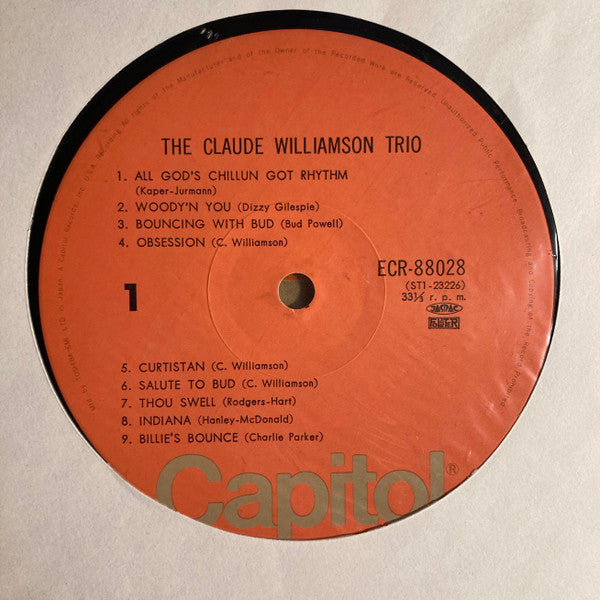 The Claude Williamson Trio - The Claude Williamson Trio (LP, Comp)