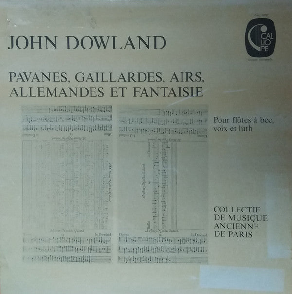 John Dowland - Pavanes, Gaillardes, Airs, Allemandes Et Fantaisie(LP)