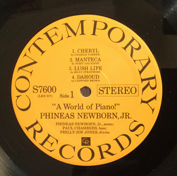 Phineas Newborn Jr. - A World Of Piano ! (LP, Album)