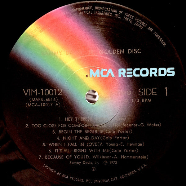 Sammy Davis Jr. - Golden Disc (LP, Album, Comp)