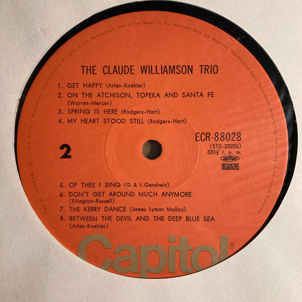 The Claude Williamson Trio - The Claude Williamson Trio (LP, Comp)