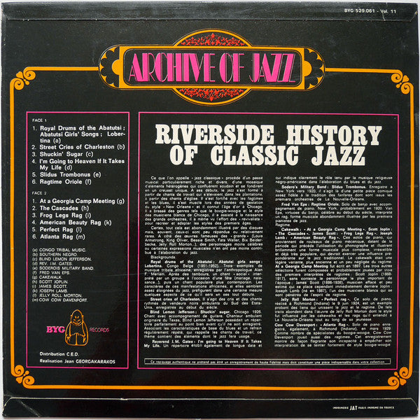 Various - Archive Of Jazz Volume 11 - Riverside History Of Classic ...