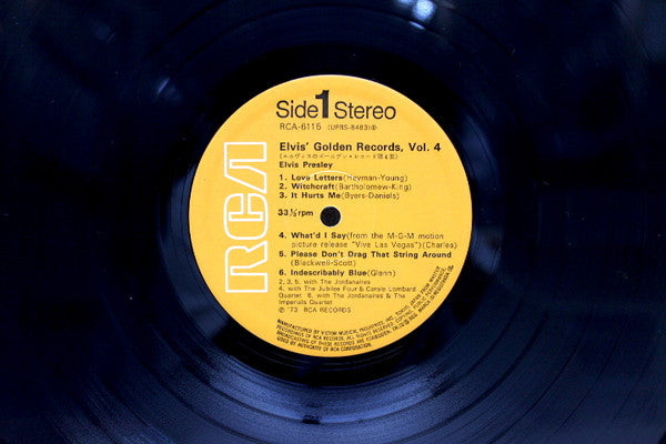 Elvis Presley - Elvis' Gold Records - Volume 4 (LP, Comp, RE)