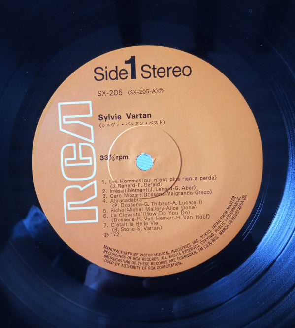 Sylvie Vartan - Sylvie Vartan Best = シルヴィ・バルタン・ベスト (LP, Comp, Gat)