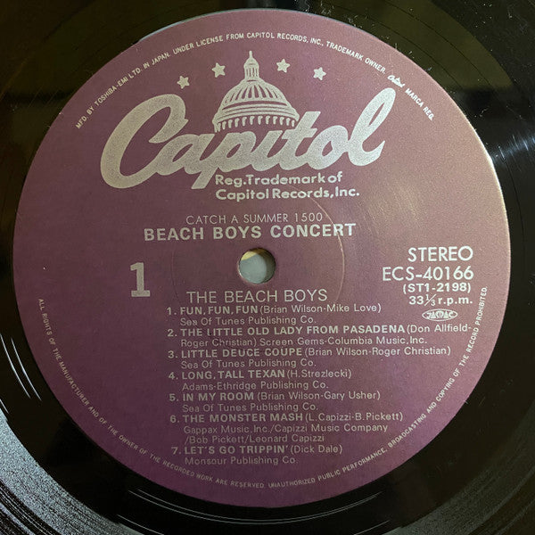 The Beach Boys - Concert (LP, Album, RE, Pur)