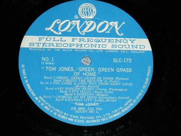 Tom Jones - Green, Green Grass Of Home (LP, Album)