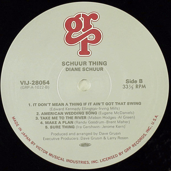 Diane Schuur - Schuur Thing (LP, Album)