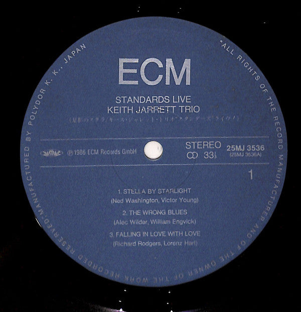 Keith Jarrett Trio - Standards Live (LP, Album)