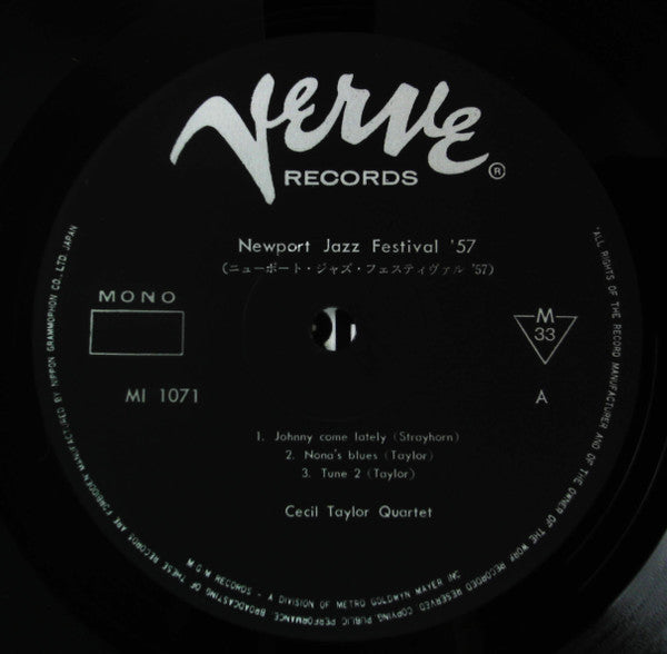 The Cecil Taylor Quartet - At Newport '57(LP, Album, Mono, RE)