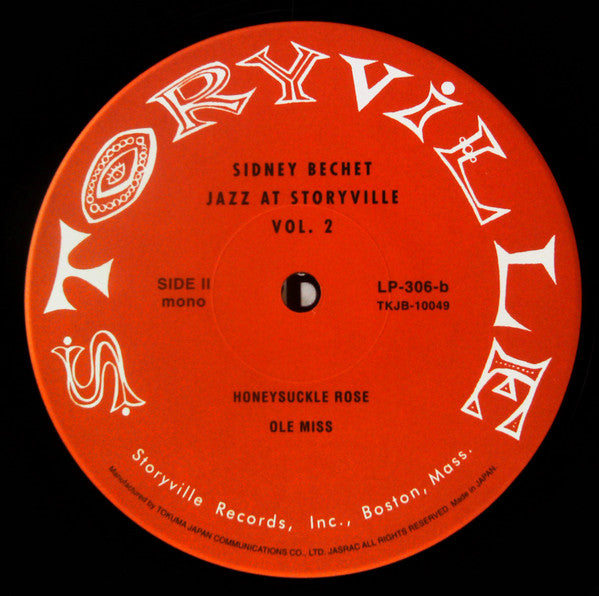 Sidney Bechet - George Wein Presents Jazz At Storyville Vol. 2(10")
