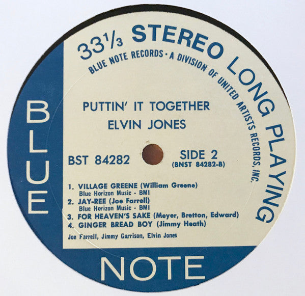 驚きの安さ ELVIN JONES LP TOGETHER IT PUTTIN' オリジナル