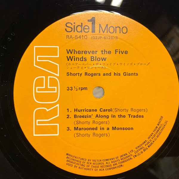 Shorty Rogers Quintet - Wherever The Five Winds Blow(LP, Album, Mon...