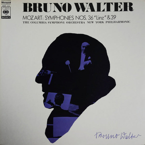Bruno Walter - Symphonies Nos. 36 ""Linz"" & 39(LP, Comp, Mono)
