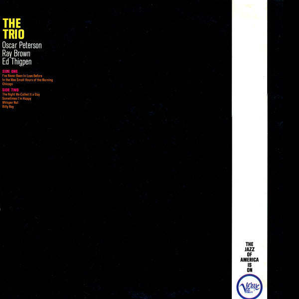The Oscar Peterson Trio - The Trio : Live From Chicago (LP, Album, RP)