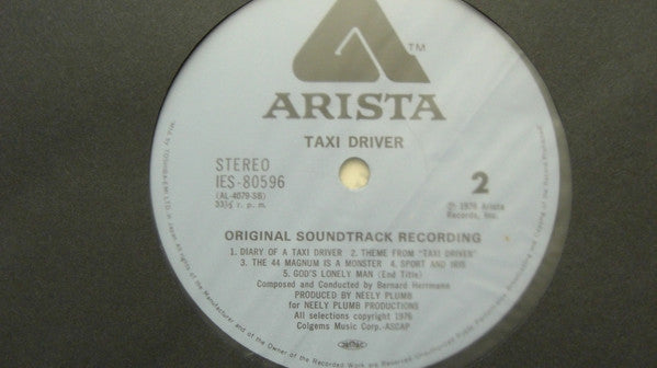 Bernard Herrmann - Taxi Driver - Original Soundtrack Recording(LP, ...