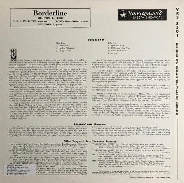 Mel Powell Trio - Borderline (LP, RE)