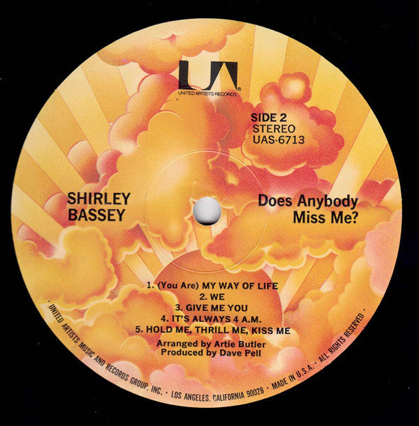 Shirley Bassey - Does Anybody Miss Me (LP, Album, RE)