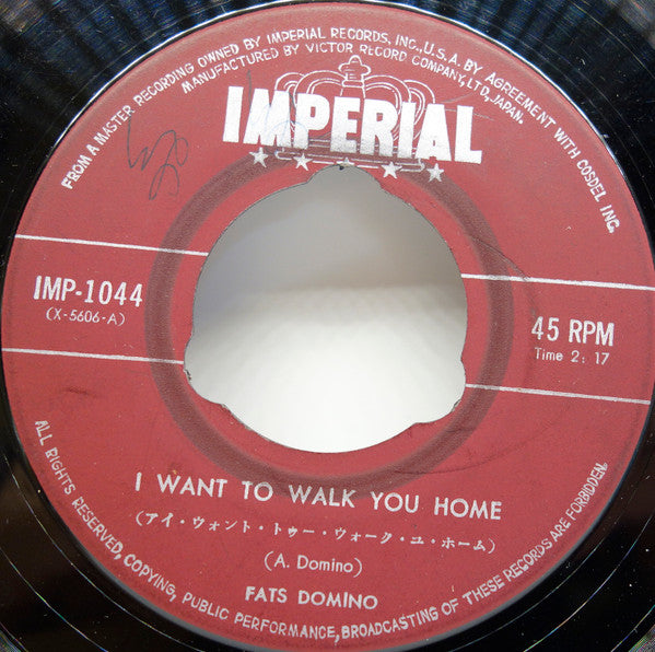 Fats Domino - I Want to Walk You Home (7"", Single)