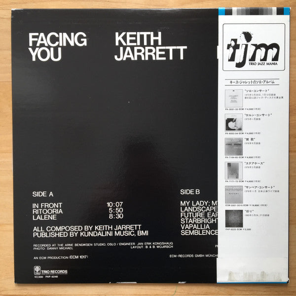 Keith Jarrett - Facing You (LP, Album, RE)