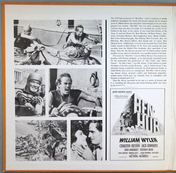 Miklos Rozsa* - Ben-Hur (LP, Album, RE, PRC)