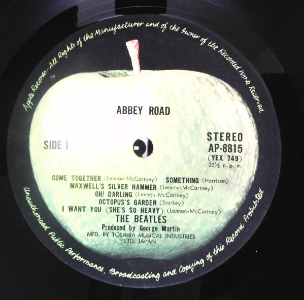 The Beatles - Abbey Road (LP, Album, RE)