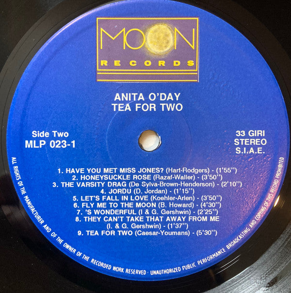 Anita O'Day - Tea For Two (LP, Comp)