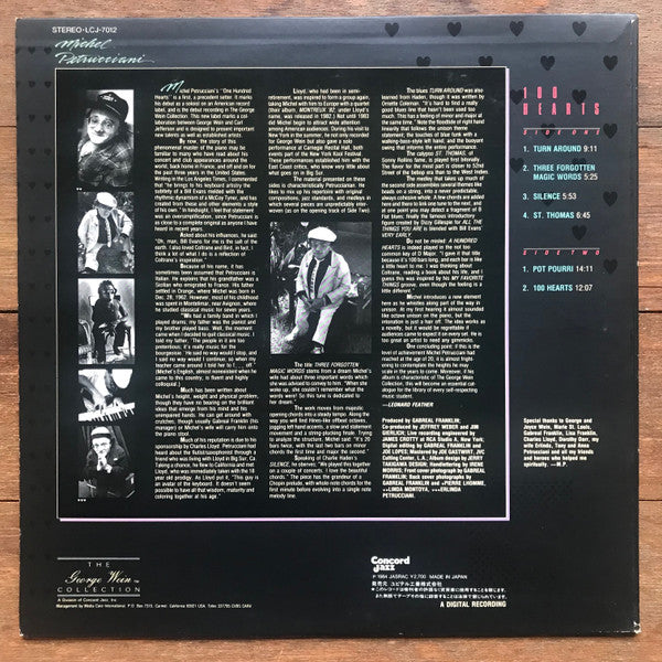 Michel Petrucciani - 100 Hearts (LP, Album)