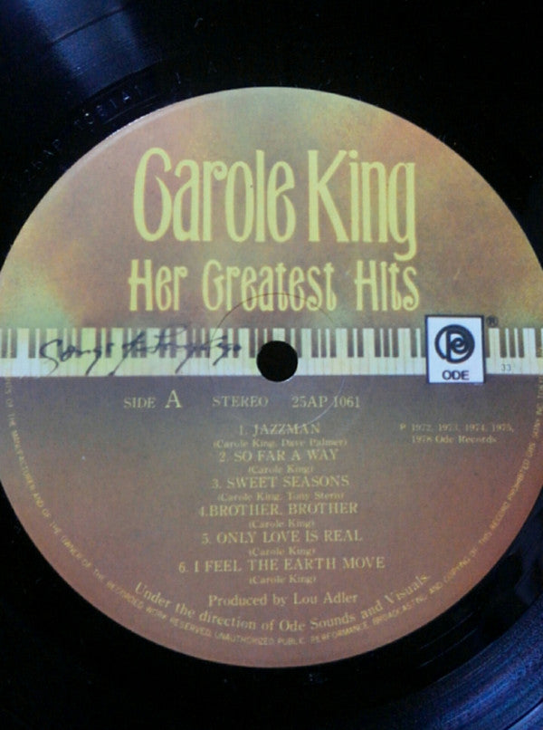 Carole King - Her Greatest Hits = グレーテスト・ヒッツ (LP, Comp)