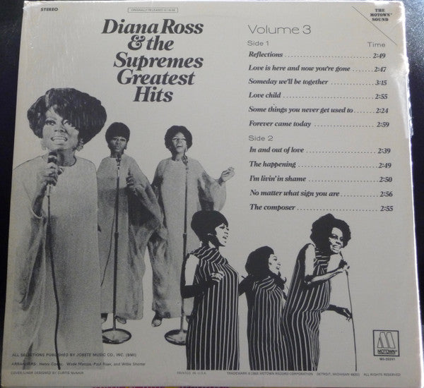 Diana Ross & The Supremes* - Greatest Hits  Volume 3 (LP, Comp, RE)