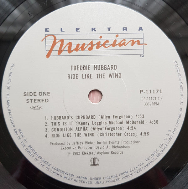 Freddie Hubbard - Ride Like The Wind (LP, Album)