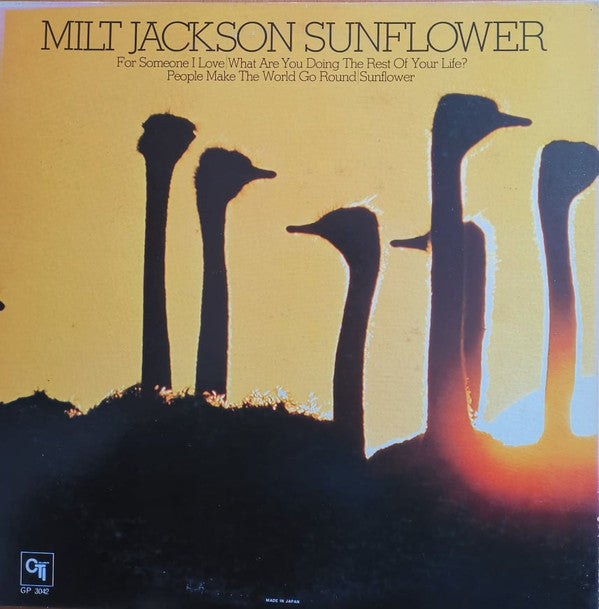 Milt Jackson - Sunflower (LP, Album, RE, Gat)